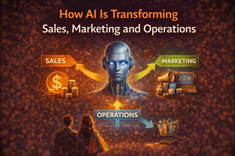 How AI is transforming sales, Marketing and operations.