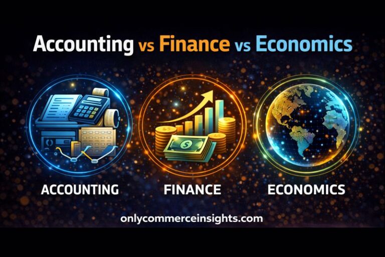 Accounting vs Finance vs Economics