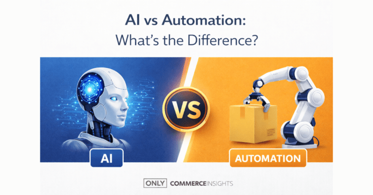 AI vs automation difference illustration