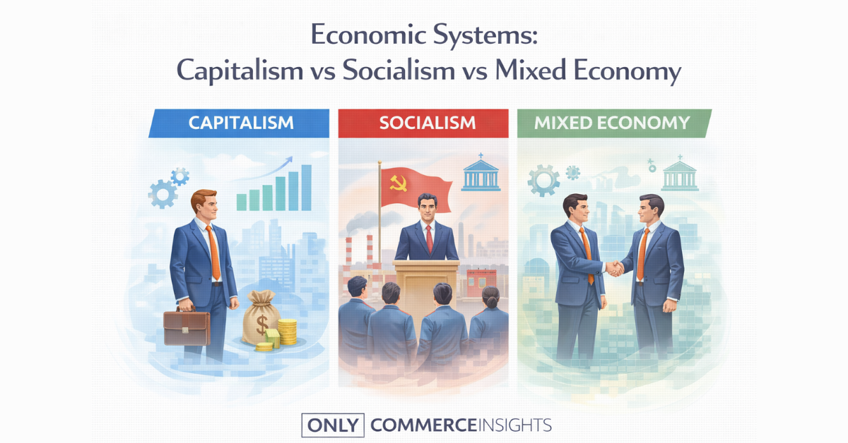 Economic Systems: Capitalism vs Socialism vs Mixed Economy