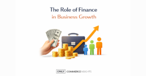 Finance driving business growth illustration