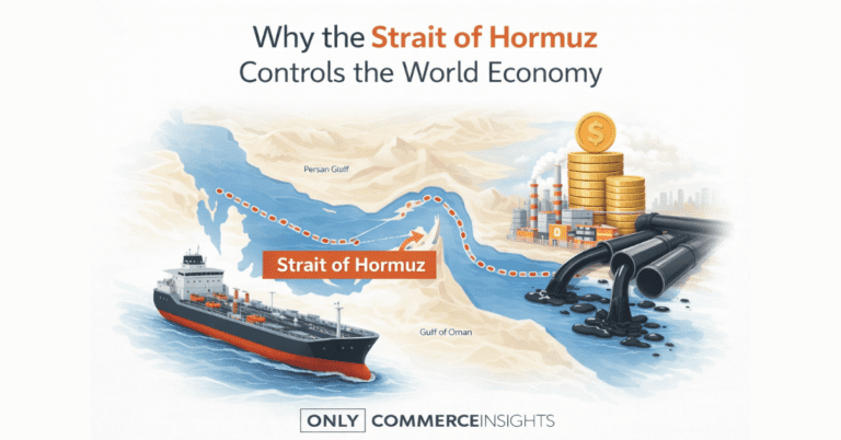 Strait of Hormuz global oil trade route illustration