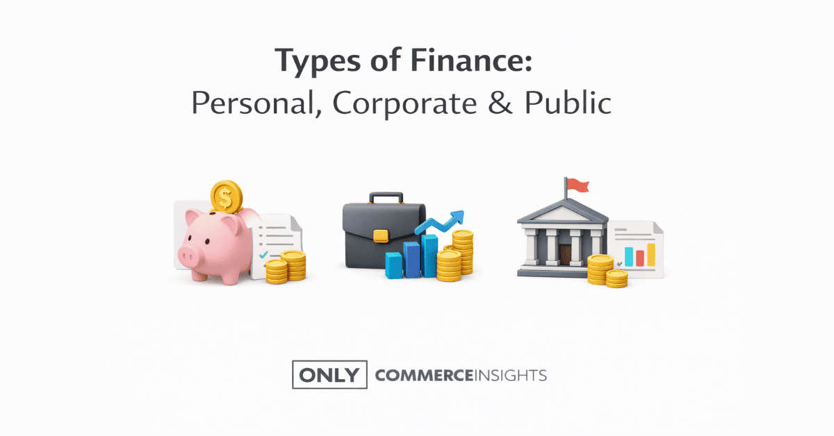 Types of Finance: Personal, Corporate & Public