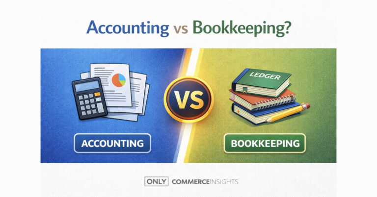 Accounting vs bookkeeping illustration