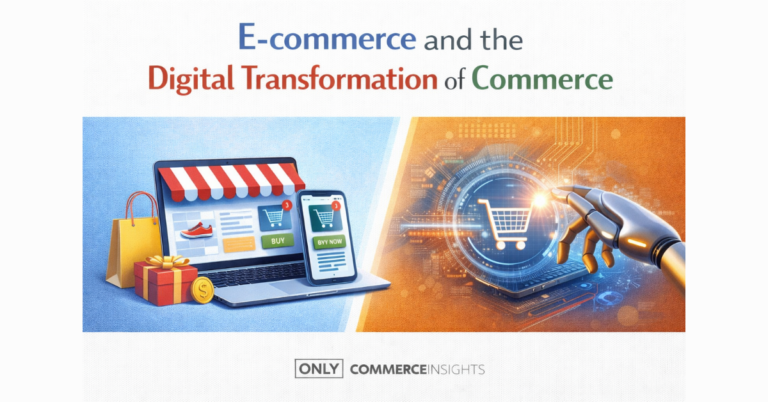 E-commerce digital commerce illustration